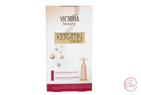 Заздравяващи ампули за коса с Кератин - Victoria Beauty